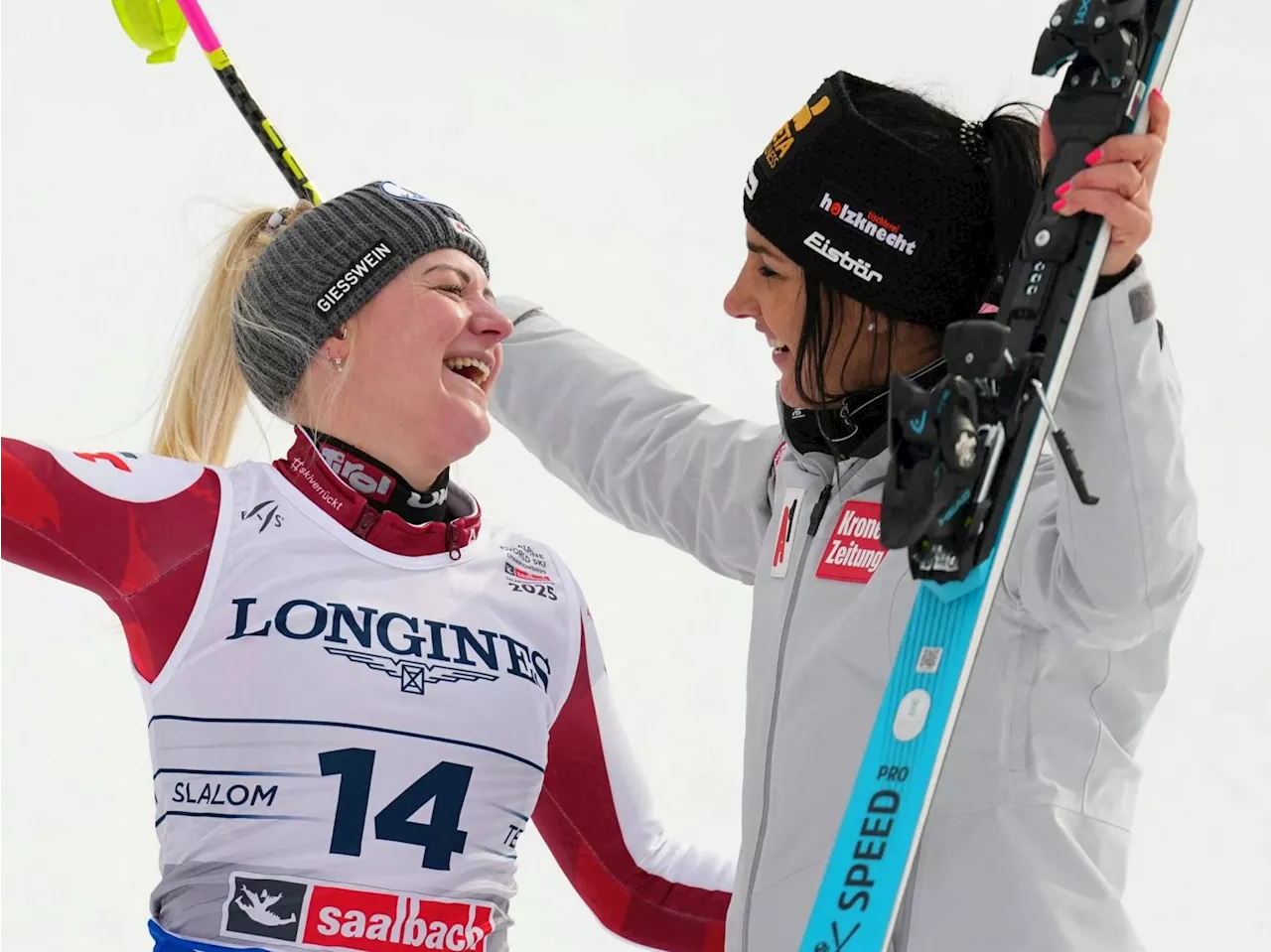 Venier und Truppe holen Bronze im Team-Slalom der Ski-WM in Saalbach-Hinterglemm