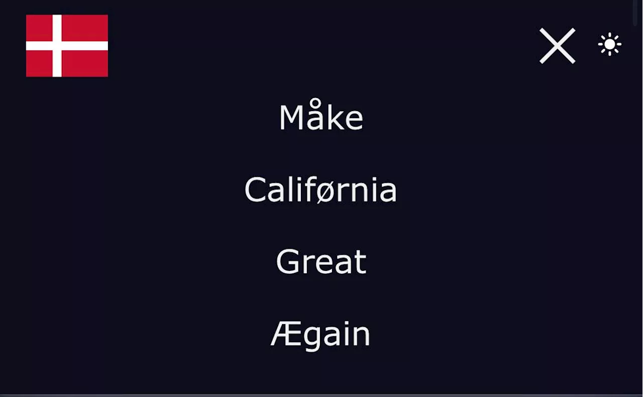 Dansker svarer på Trumps Grønland-trusler: Tilbyr seg å kjøpe California