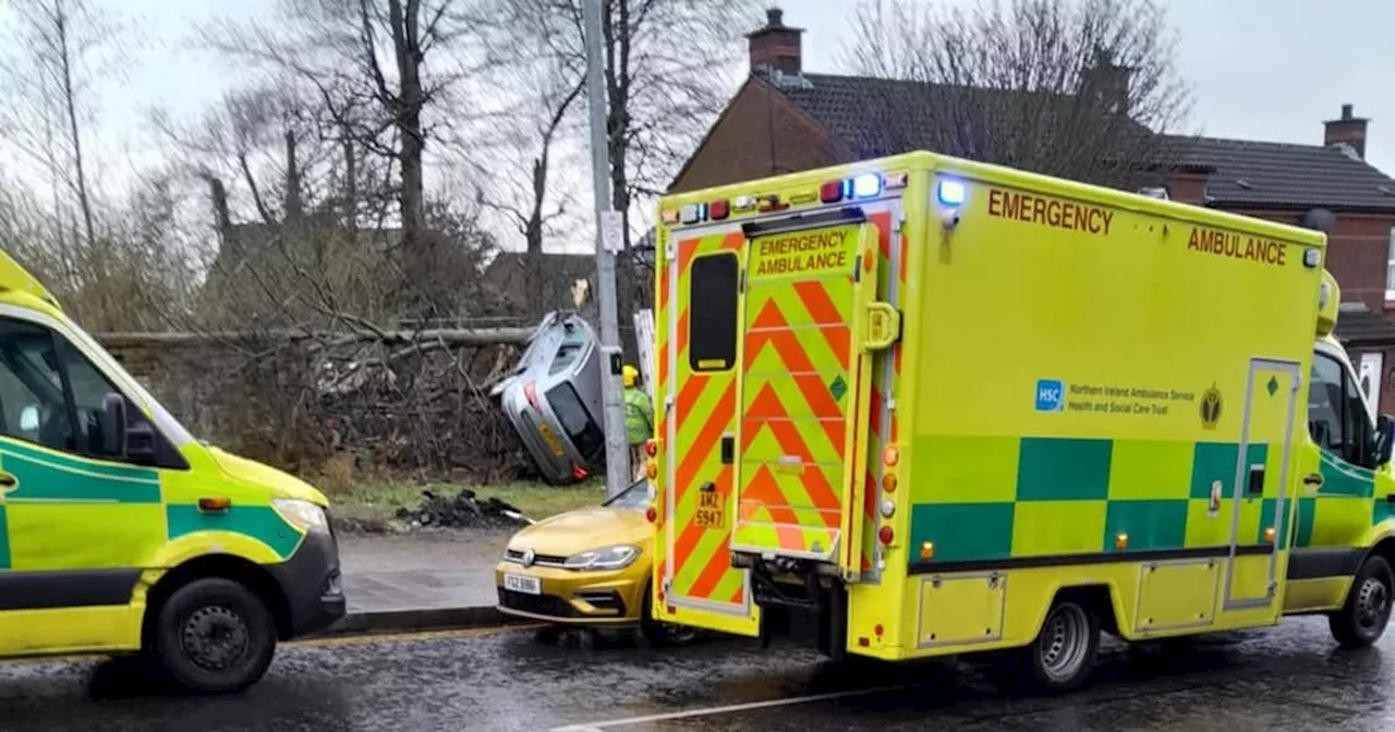 Driver Hospitalized After Car Crash in North Belfast