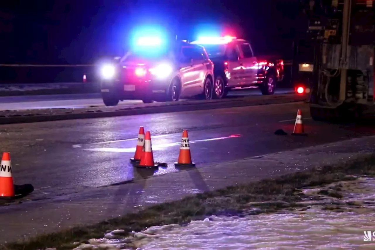 Pedestrian killed after being struck by drilling truck on McBride Boulevard