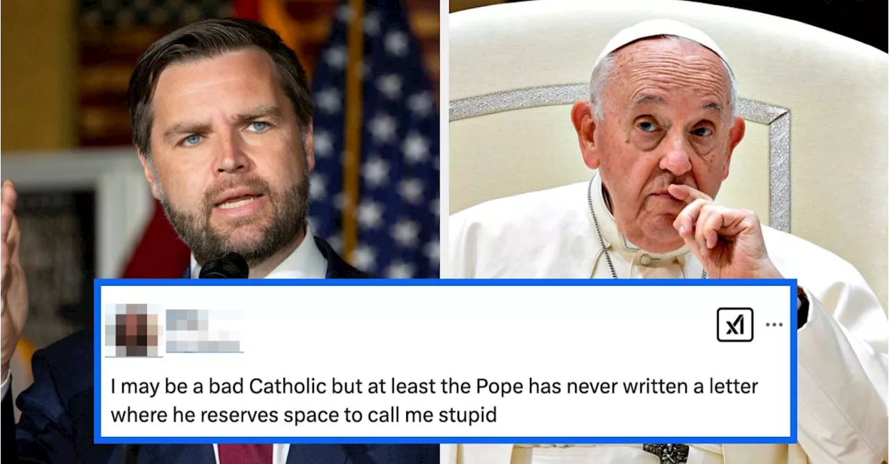 Pope Francis Pushes Back Against JD Vance's 'America First' Immigration Stance