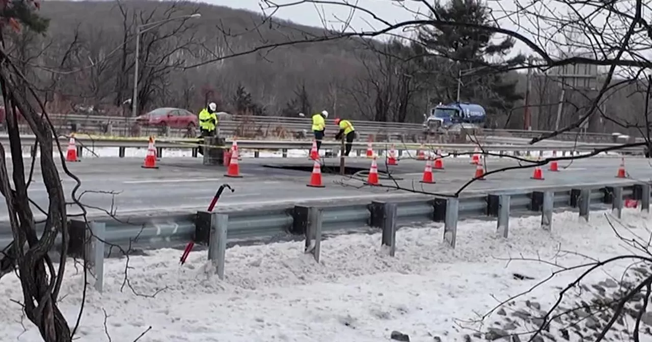 Major Sinkhole Forces Closure of Interstate 80 in New Jersey