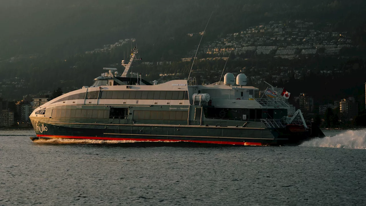 Hullo says it completed 99% of its sailings between Nanaimo and Vancouver in January