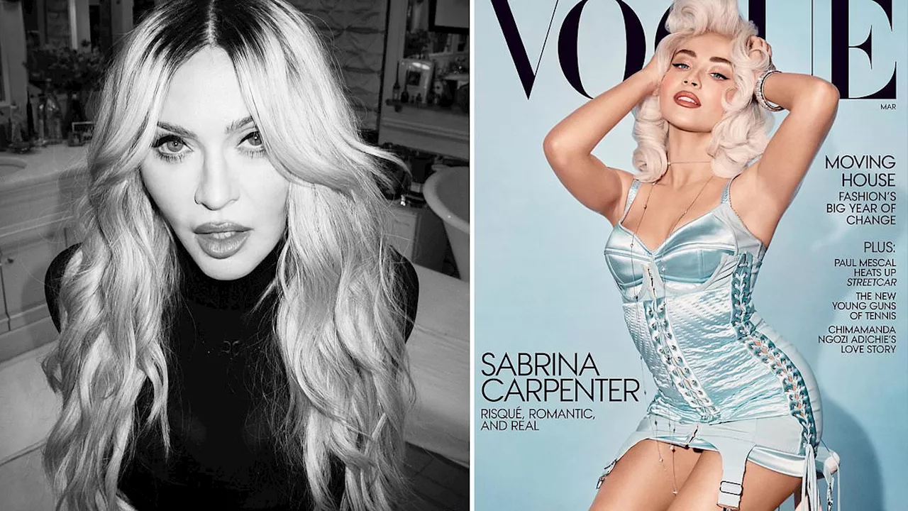 Madonna Responds to Sabrina Carpenter's Vogue Cover Resemblance