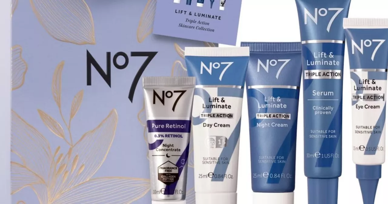 Boots' No7 Lift and Luminate Collection: Luxury Skincare Gift Set Under £40