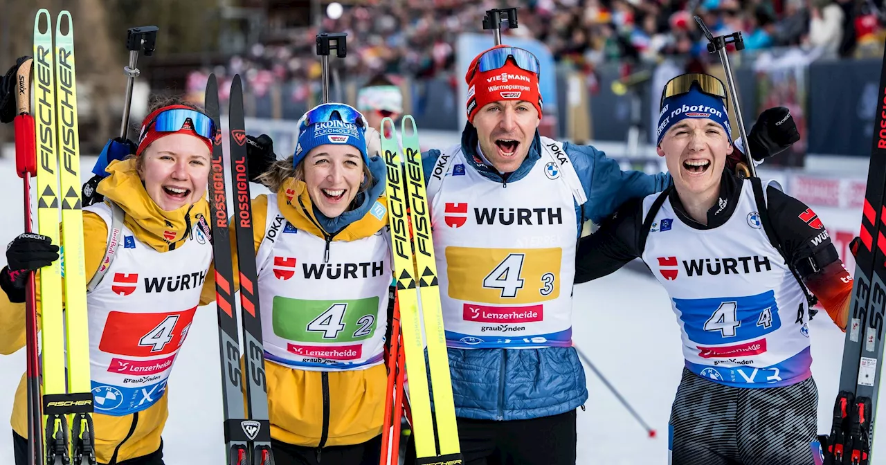 Deutschland holt gleich bei Biathlon-WM Bronze