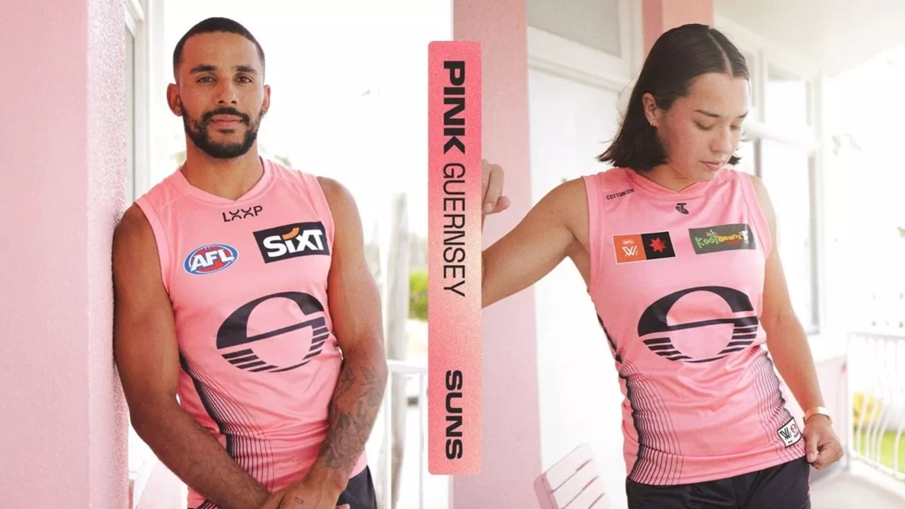 Gold Coast Suns Make History with First-Ever Pink Guernsey