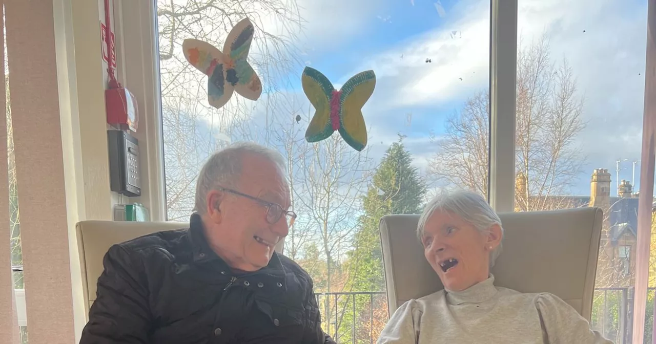 Glasgow sweethearts celebrate 58 years of marriage despite living apart