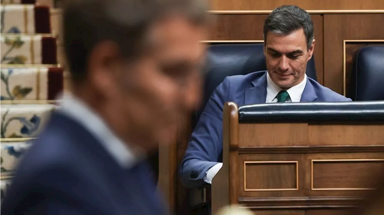 Pedro Sánchez y Alberto Núñez Feijóo se enzarzan por el SMI en el Congreso