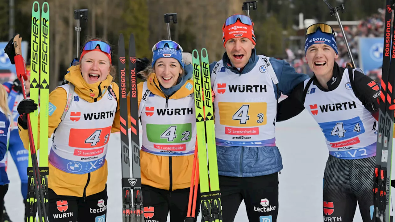 Deutsches Biathlon-Team startet mit Bronze bei der WM in Lenzerheide