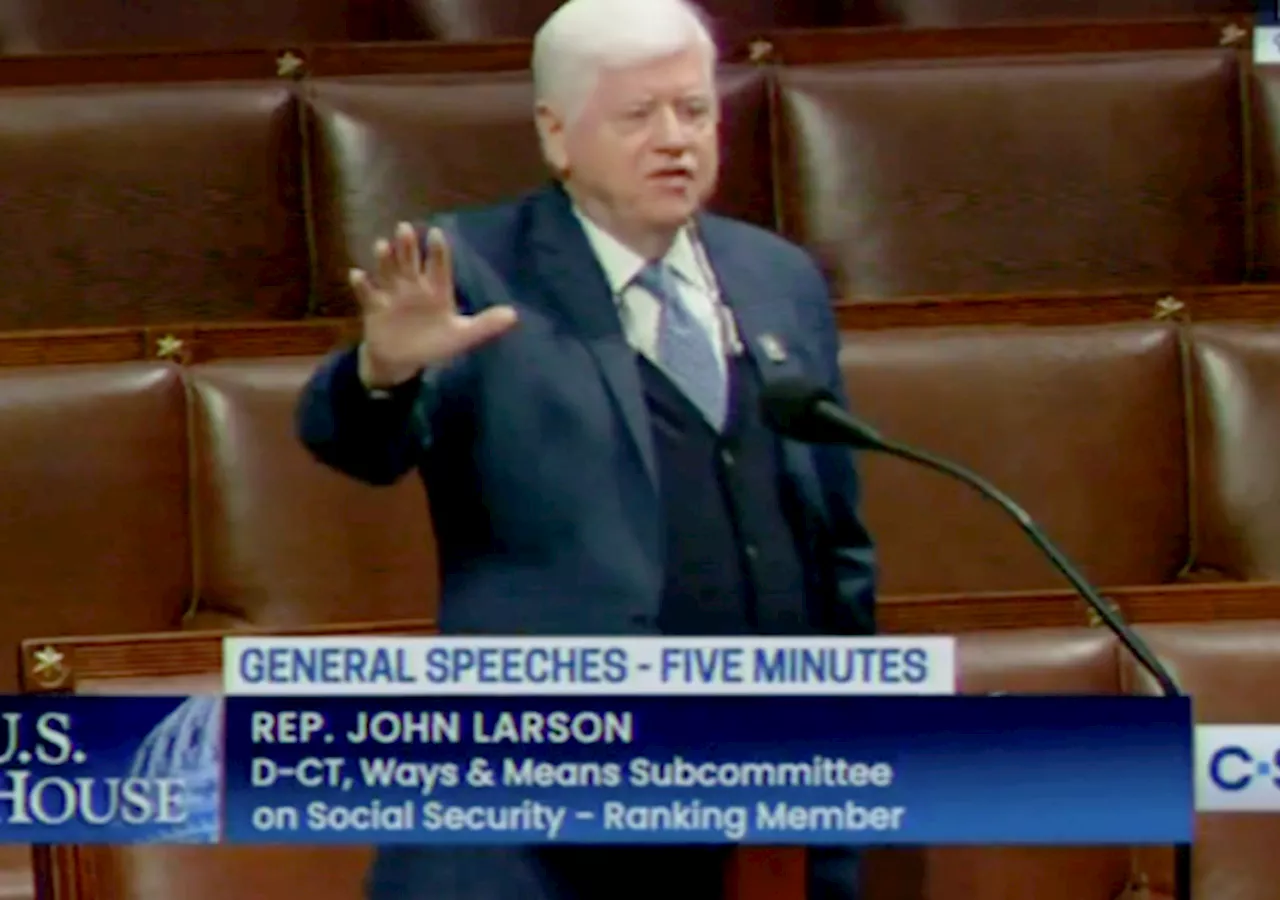 Rep. John Larson Freezes on House Floor for Almost a Minute