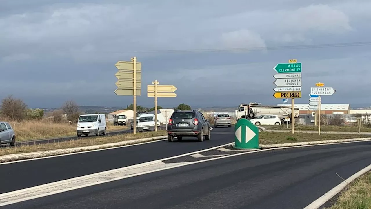 Entre Agde et Pézenas, ces deux giratoires que tout le monde espère sur la route départementale 13