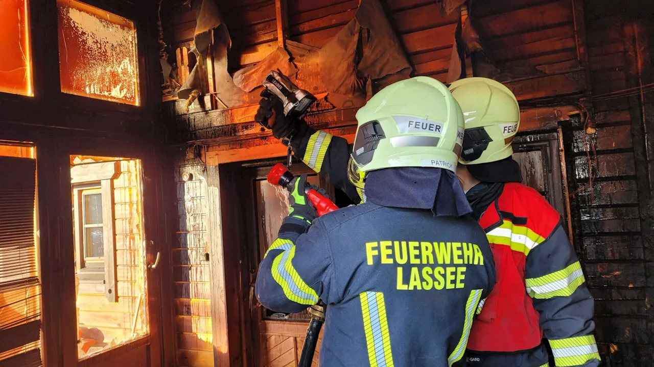 Wohnhaus brannte: Rasches Eingreifen der FF verhinderte Schlimmeres