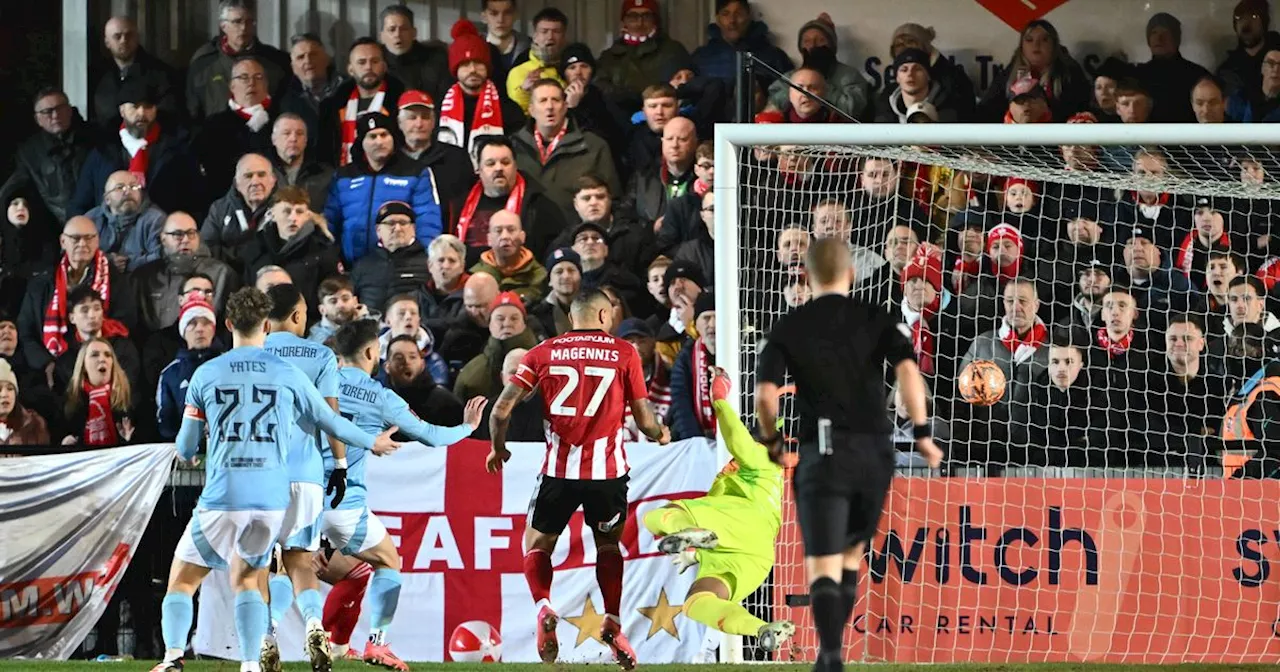 Nottingham Forest Keeper Carlos Miguel Forced Off During Exeter City FA Cup Tie