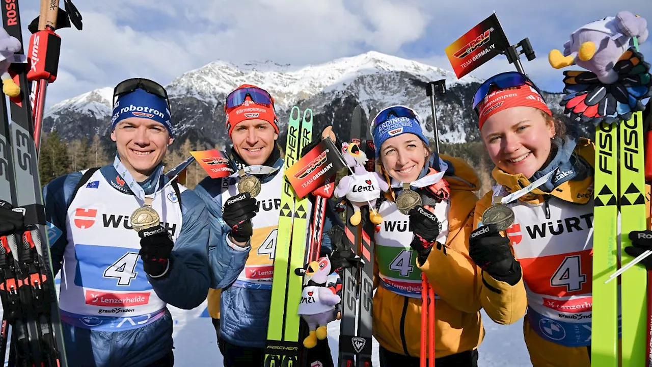 Biathlon-WM: Deutschland holt Bronze in der Mixed-Staffel