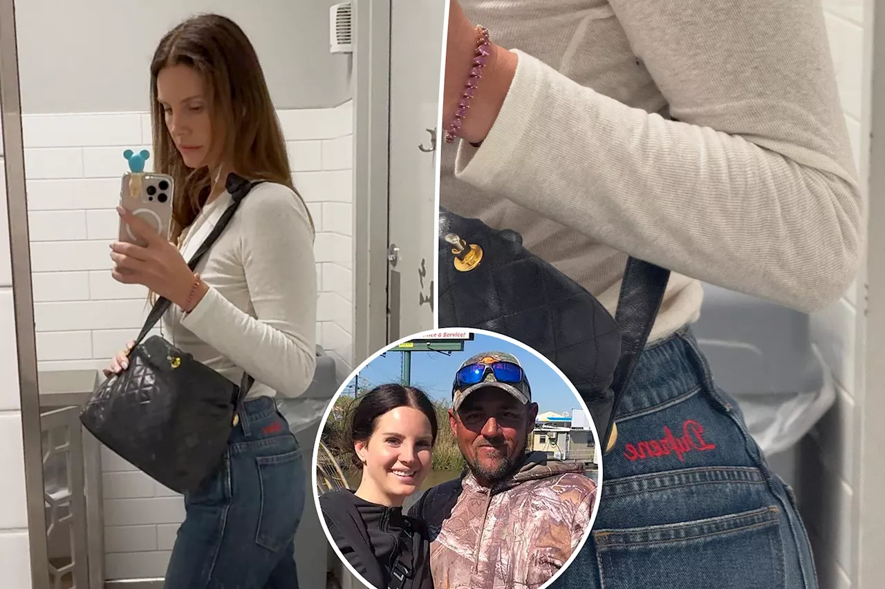 Lana Del Rey Wears Her New Last Name on Jeans in Tribute to Husband