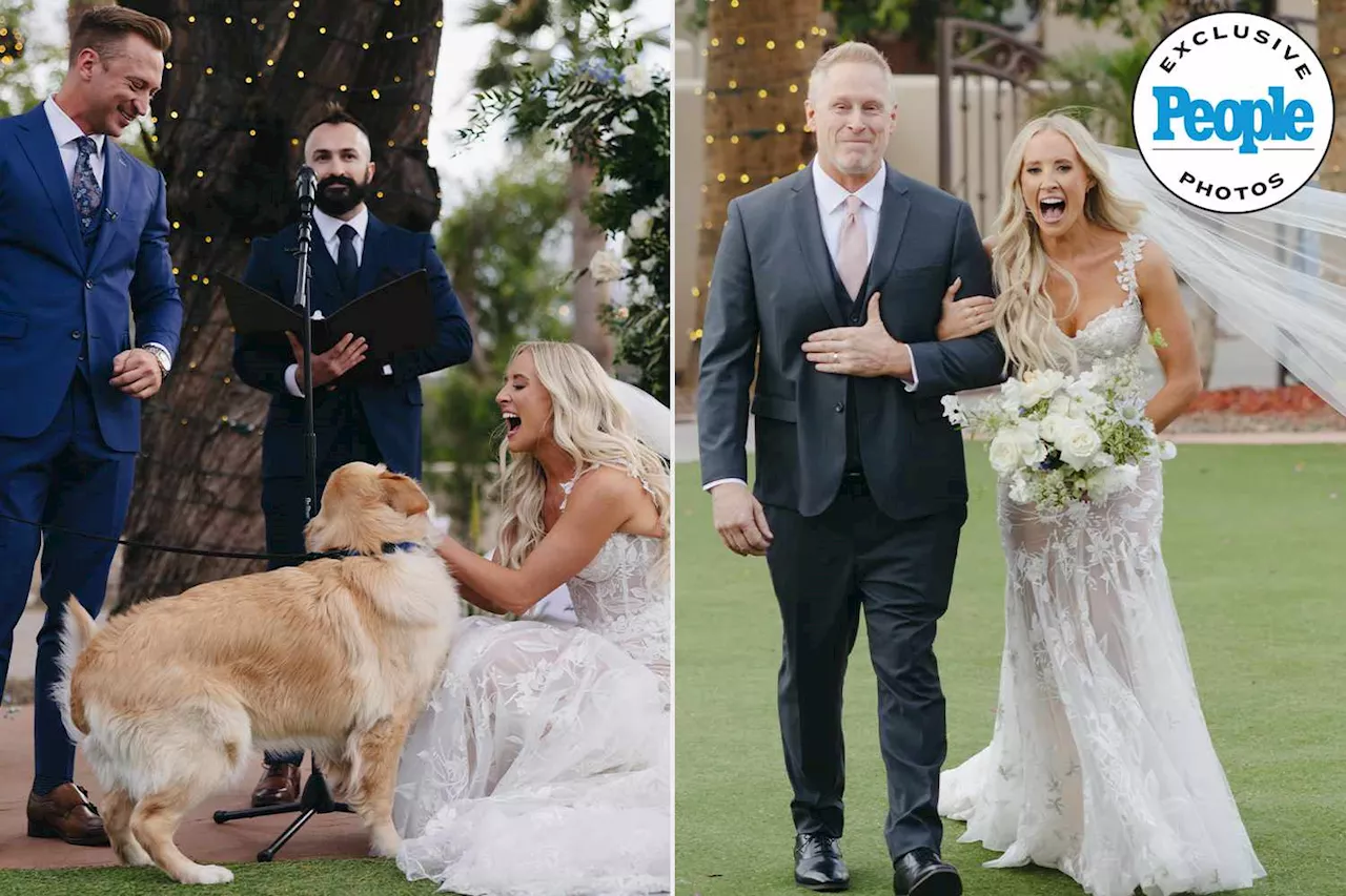 Terminally Ill Golden Retriever Shocks Bride at Wedding