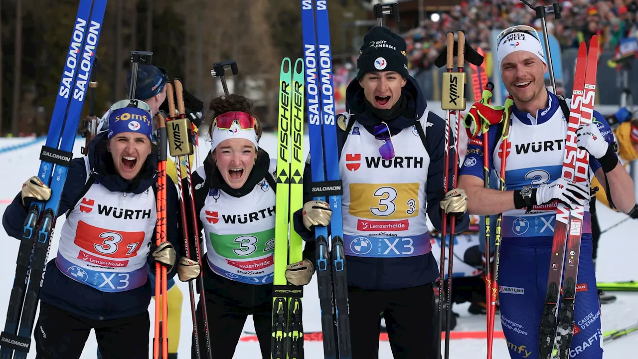 France conquiert le relais mixte des Mondiaux de biathlon 2025