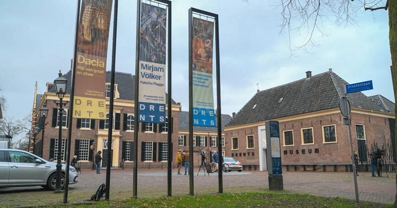 Drie verdachten kunstroof Drents Museum blijven voorlopig in de cel