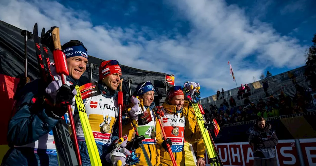 Deutschland holt Biathlon-WM-Bronze im Mixed-Staffel-Rennen