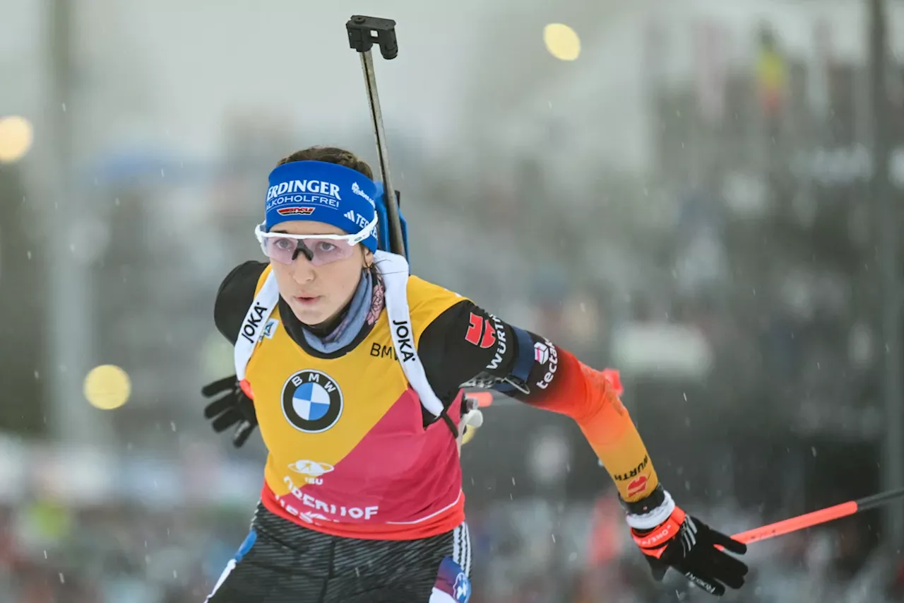 Biathlon-WM in Lenzerheide: Franziska Preuß in Topform