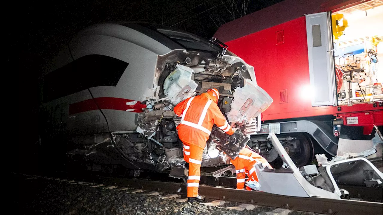 ICE kollidiert mit Lkw in Hamburg - ein Todesopfer