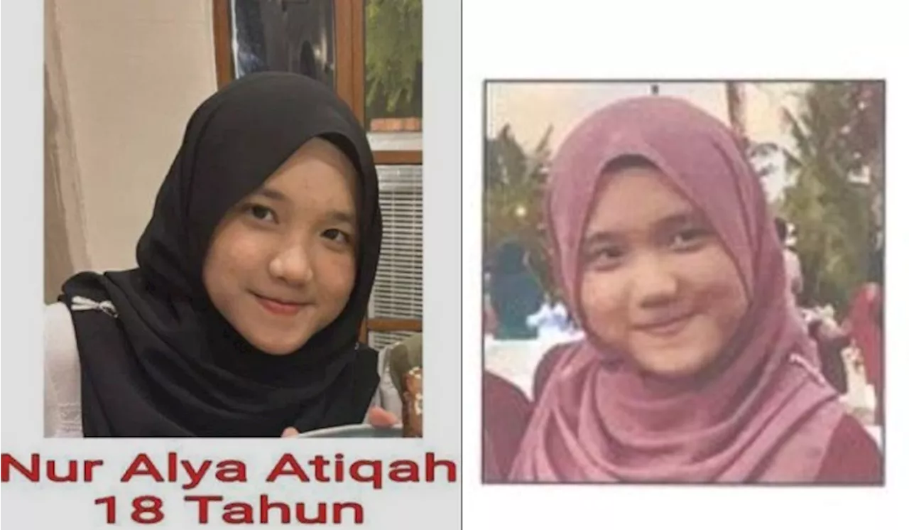 Police Seek Public Help to Find Missing Teenager Nur Alya Atiqah Muhamad Fitri