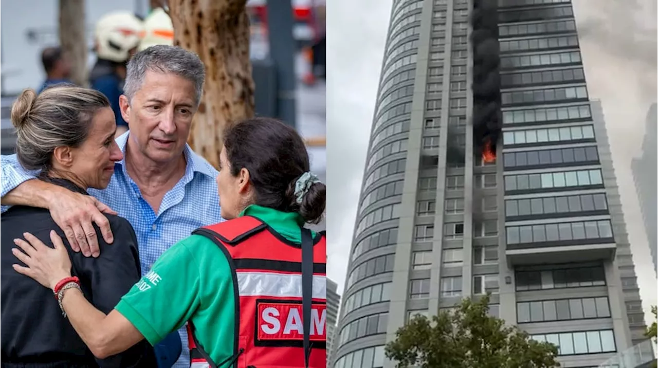 Incendio en Puerto Madero: Periodista Adrián Ventura pierde gran parte de su departamento