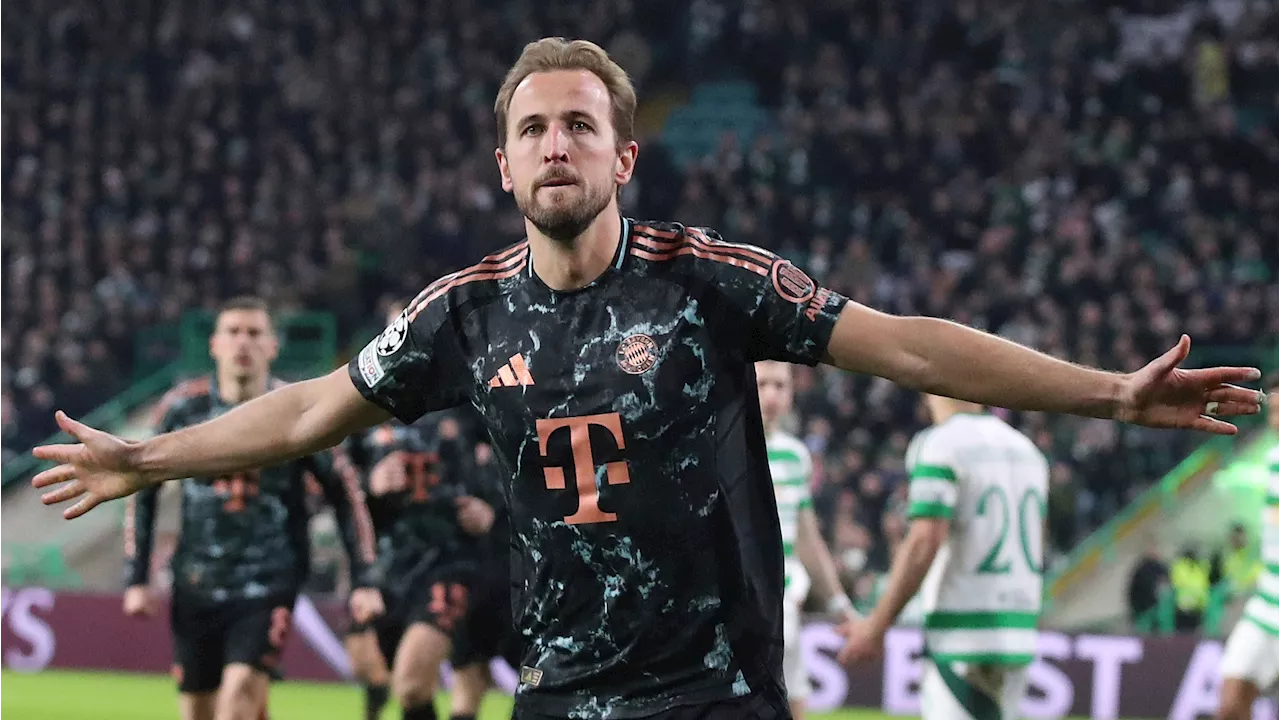 Kane lifts Bayern to beat Celtic in Champions League playoffs; Milan, Atalanta, Monaco all lose