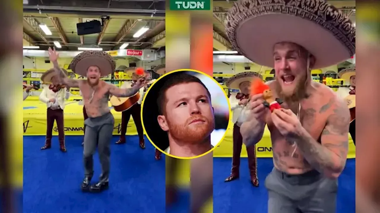 Jake Paul se burla de Canelo con mariachi tras pelea fallida