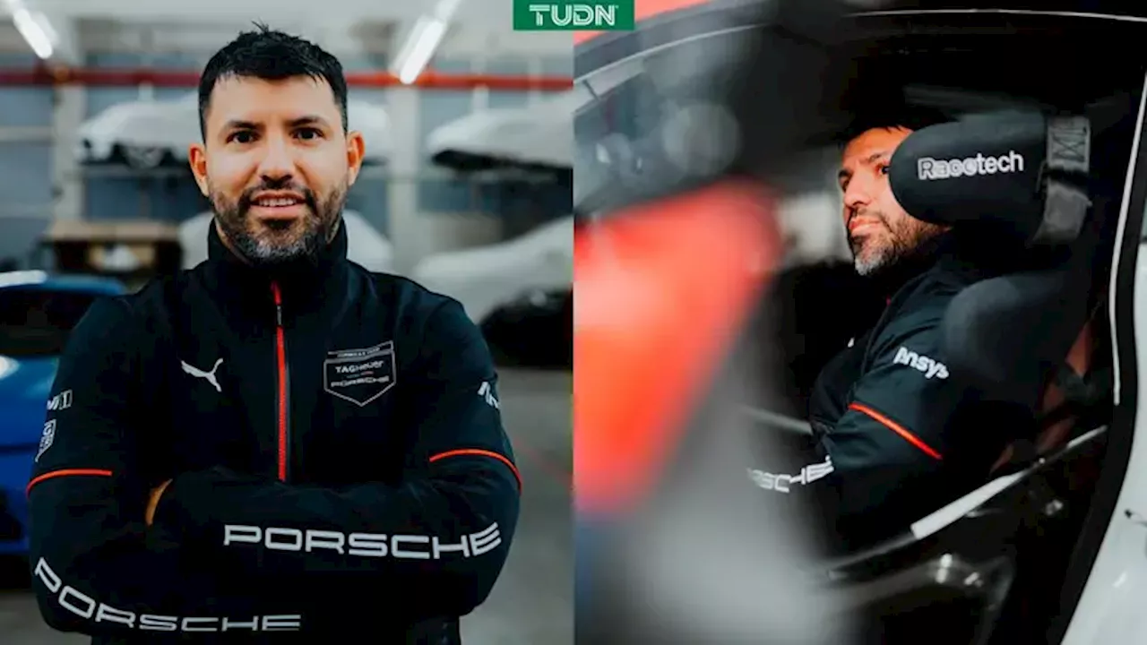 'Kun' Agüero es nuevo piloto de carreras de Porsche para la Fórmula E