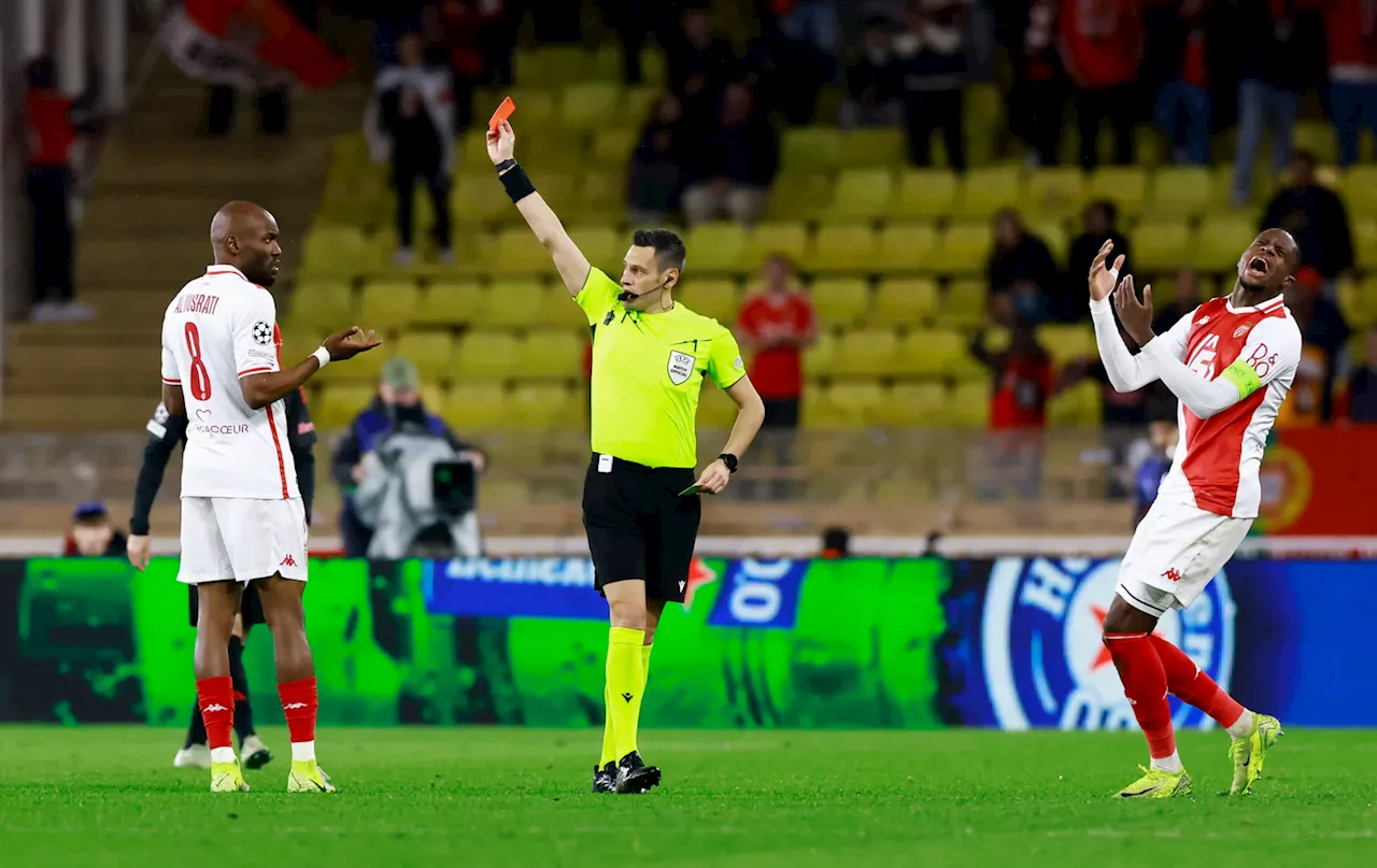 Absurd utvisning da Benfica tok første stikk mot Monaco – frisk Schjelderup toneangivende