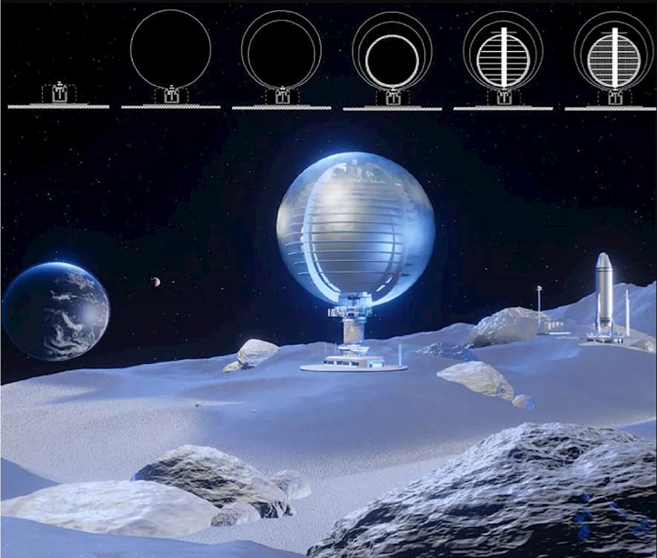 A Glass Sphere on the Moon: A Vision for Human Habitation