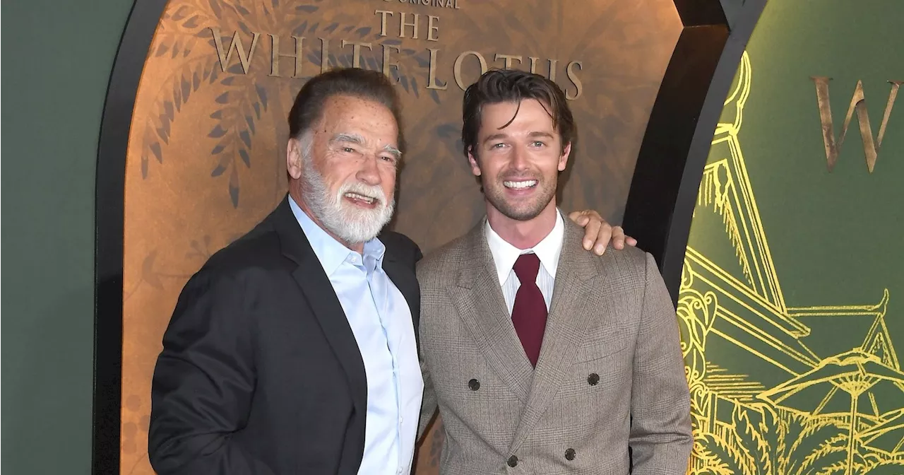 Arnold Schwarzenegger Supports Son Patrick at 'White Lotus' Premiere, Jokes About Nude Scene