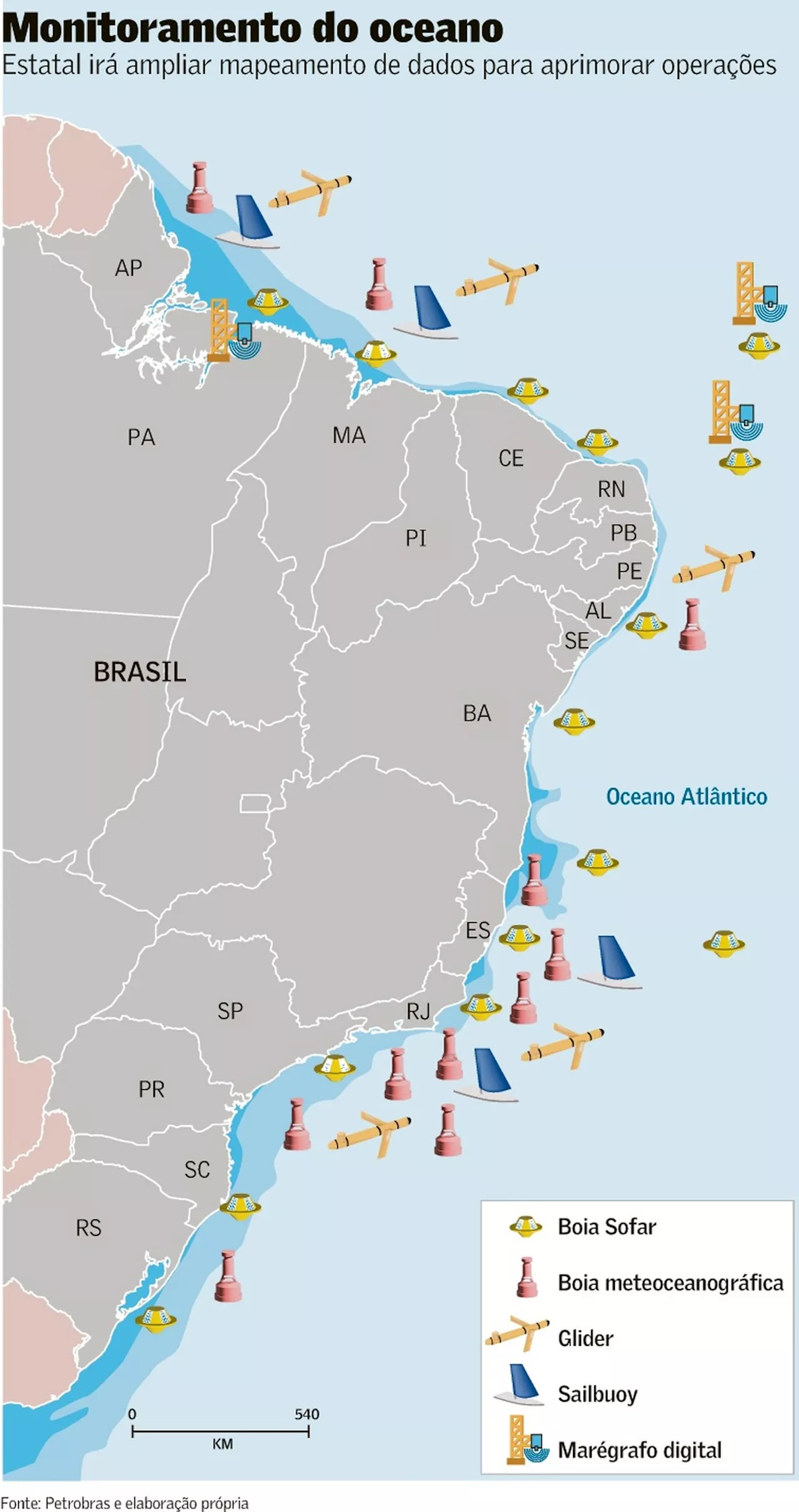 Petrobras investe R$ 100 milhões para monitorar a costa brasileira