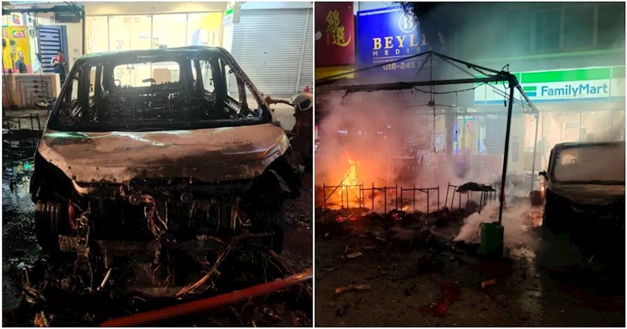 Fireworks Stall Explosion in Cheras Causes Vehicle Damage