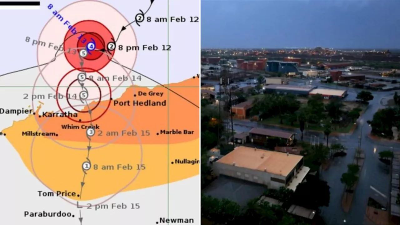 Category Five Cyclone Zelia Threatens Western Australia's Pilbara Coast