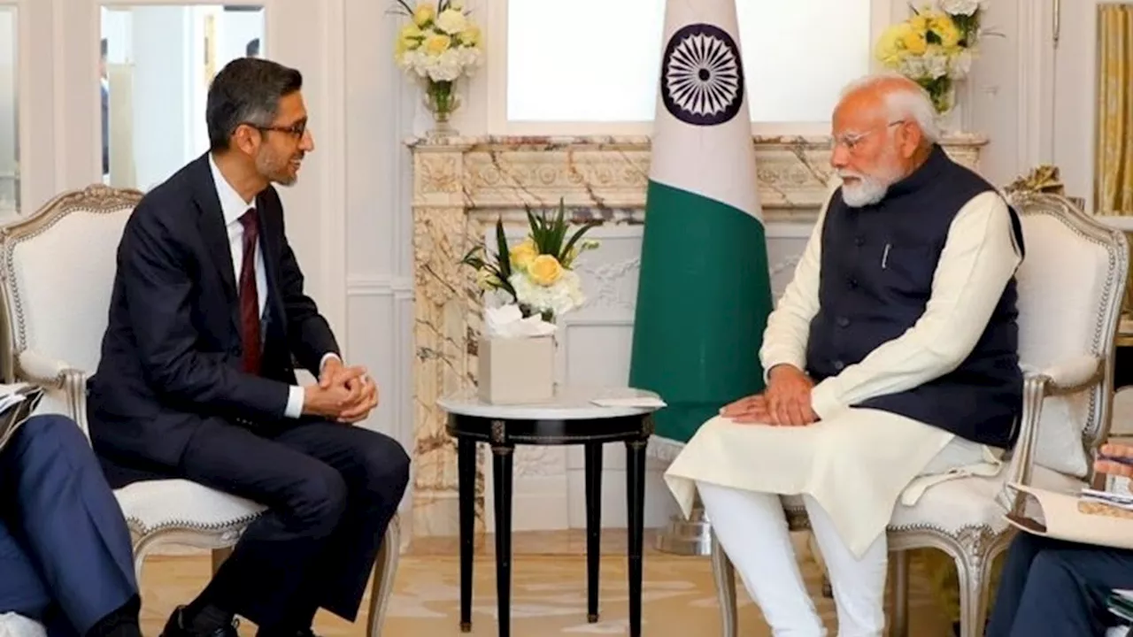 पेरिस में PM मोदी से मिले Google CEO सुंदर पिचाई, भारत के लिए AI पर हुई खास चर्चा