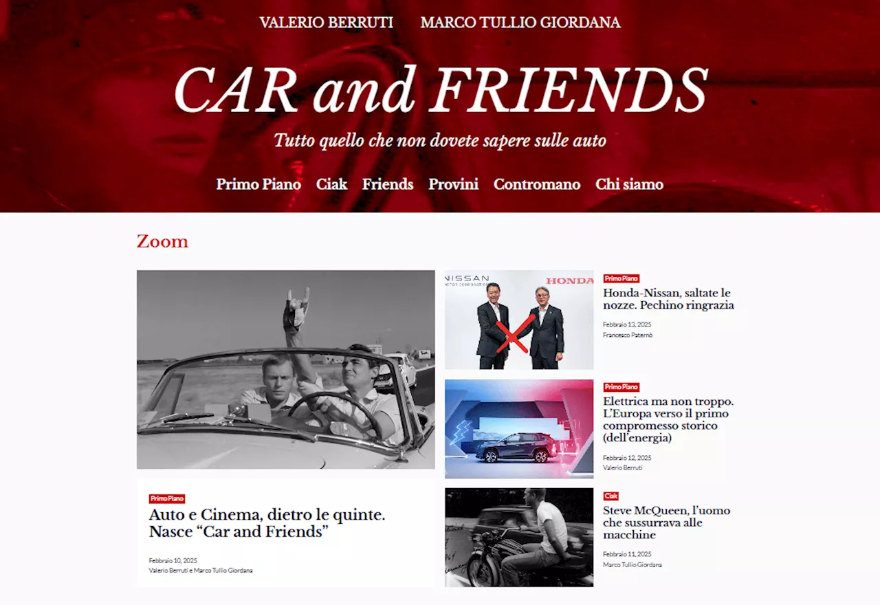 Car and Friends: un nuovo sito per gli appassionati di auto e cinema