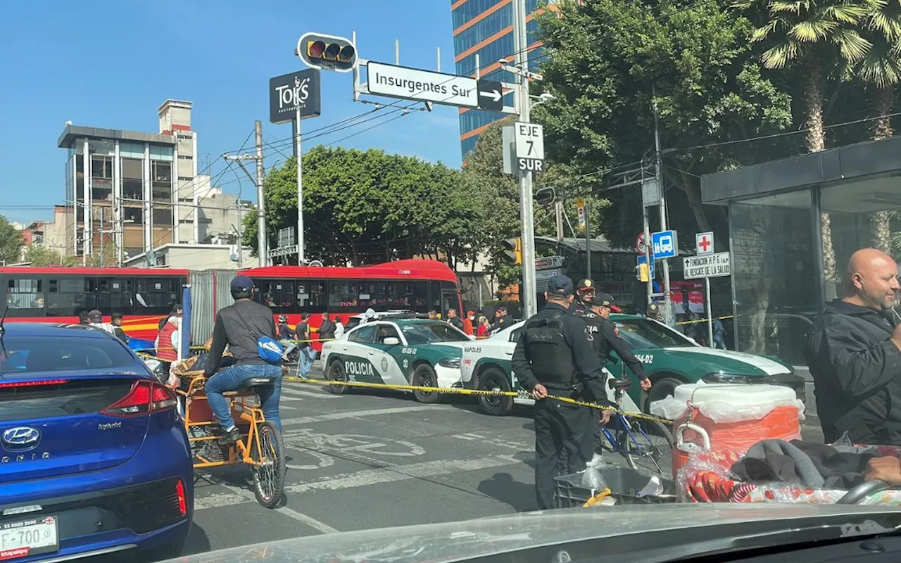 Balacera en la Colonia Tlacoquemecatl deja un muerto tras intento de asalto