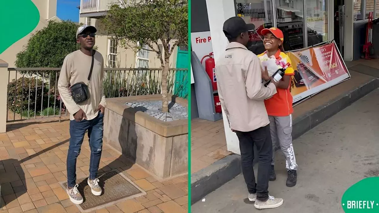 “Thank You for Appreciating Me”: Man’s Sweet Surprise for Petrol Attendant Girlfriend Wins Hearts