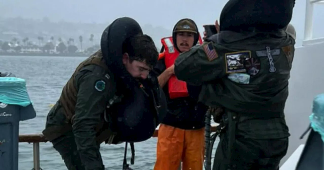 Fishing Boat Rescues Ejected Navy Pilots After Jet Crash in San Diego Harbor