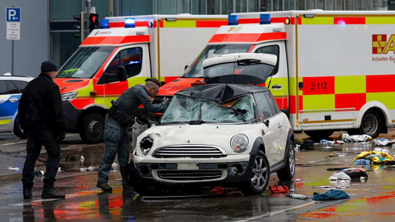 Suspected attack injures at least 28 after car rams into Munich crowd