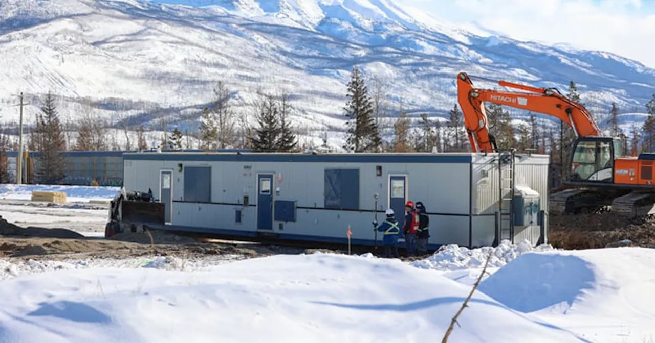 Temporary Housing Units Set Up for Wildfire Victims in Alberta