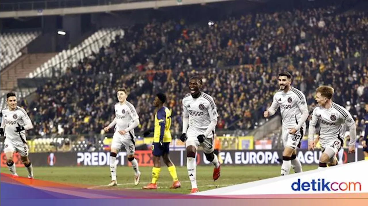 Ajax Taklukkan Union St. Gilloise di Leg Pertama Liga Europa