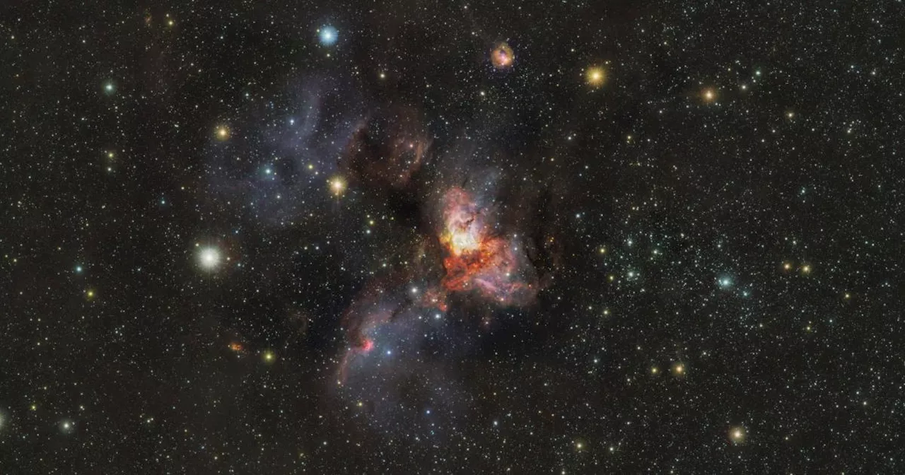 Infrared Telescope Captures Stunning Image of Star-Forming Cluster RCW 38