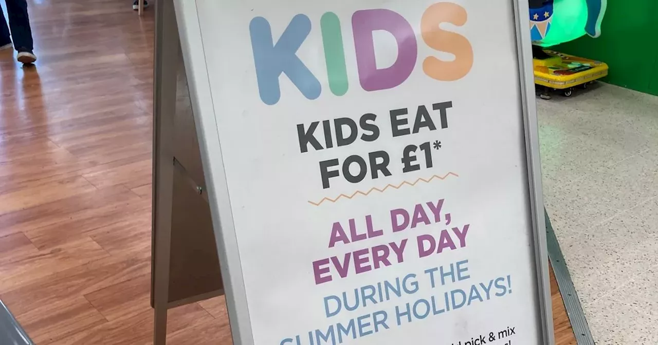 Asda's £1 Kids' Café Meal Deal Reminder for Half Term