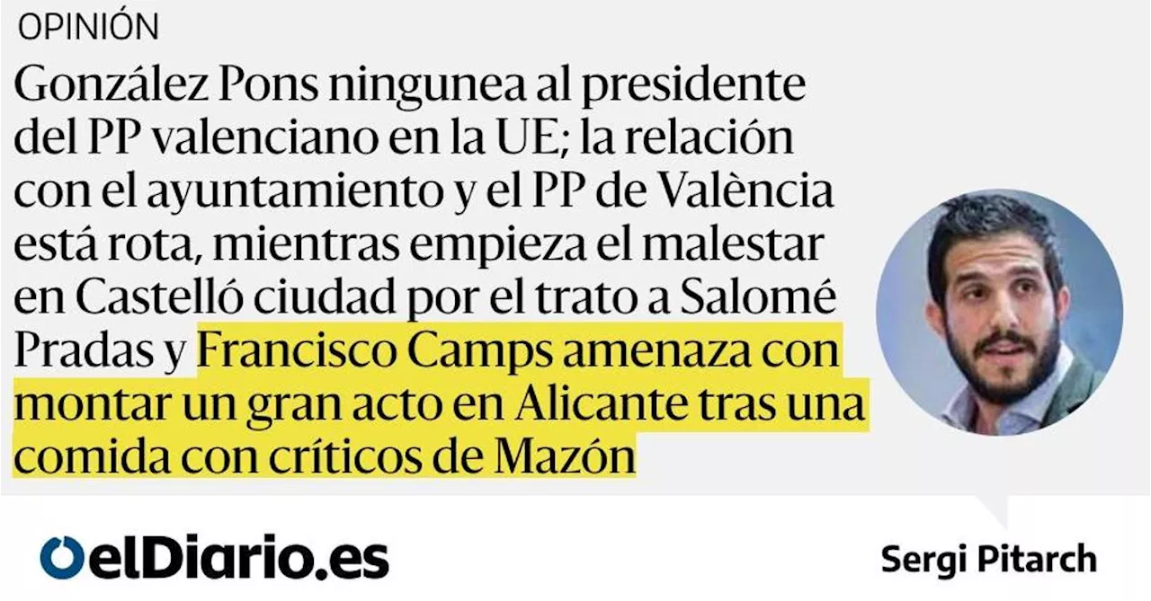 El PP valenciano en crisis: Mazón enfrenta la ira de sus aliados tras la DANA