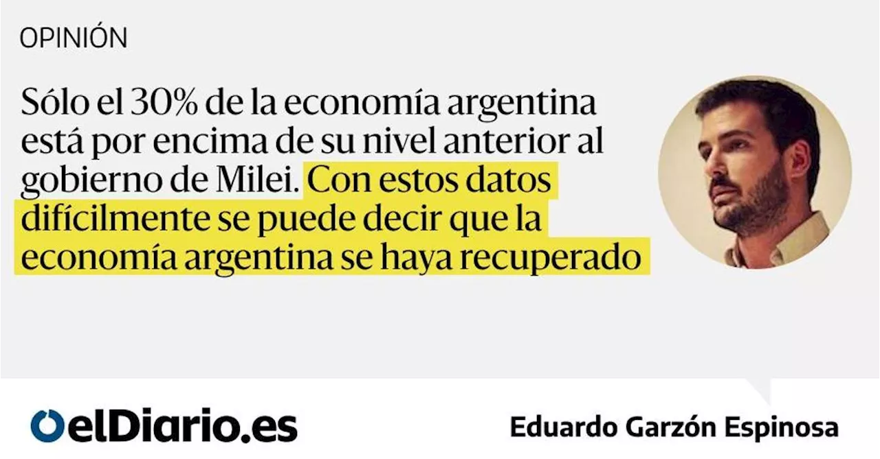 Es falso que la economía argentina se haya recuperado