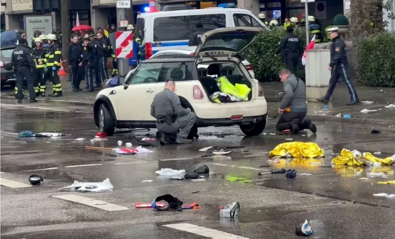 Auto fährt in Menschenmenge in München, mehrere Verletzte